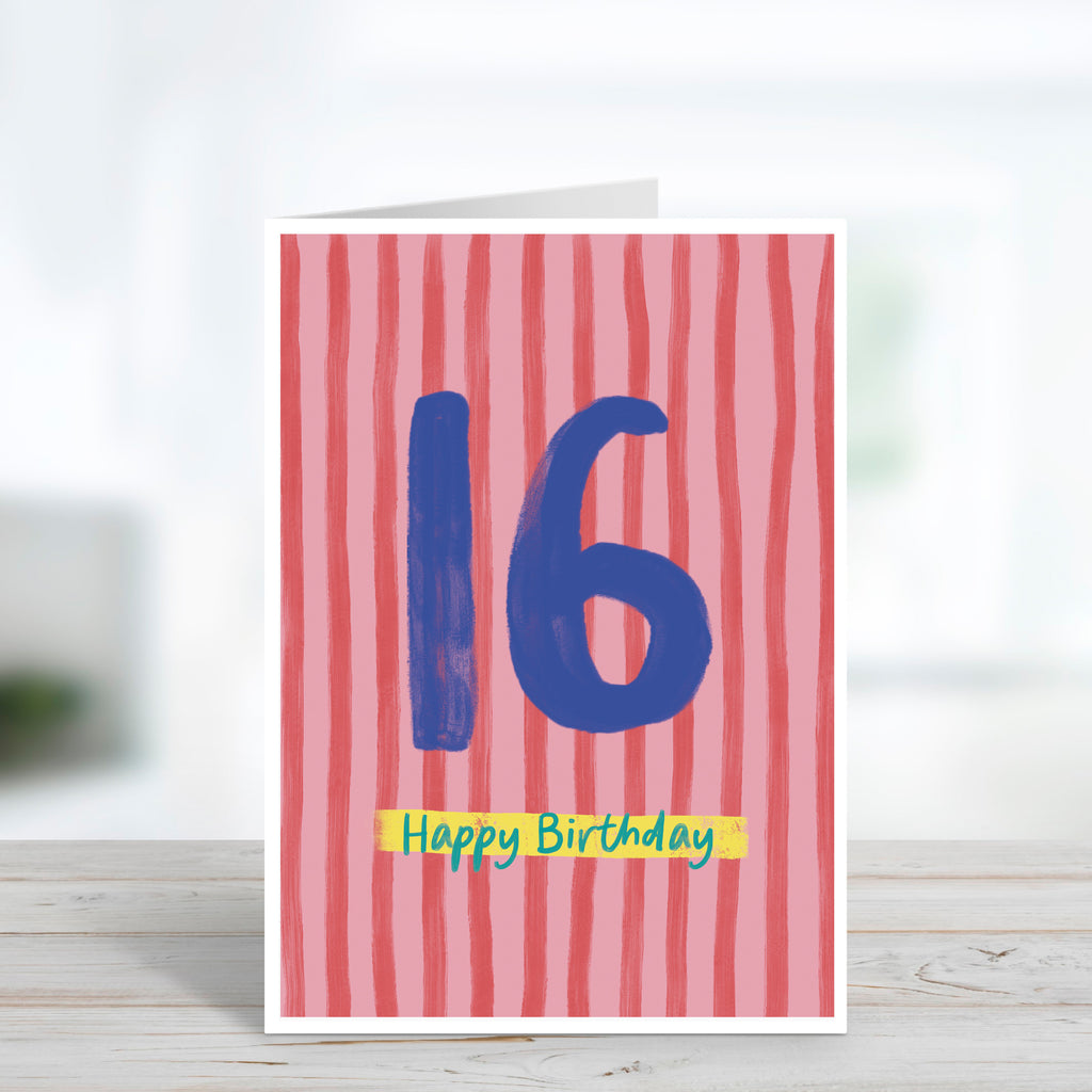 Happy 16th Birthday Card For Teen