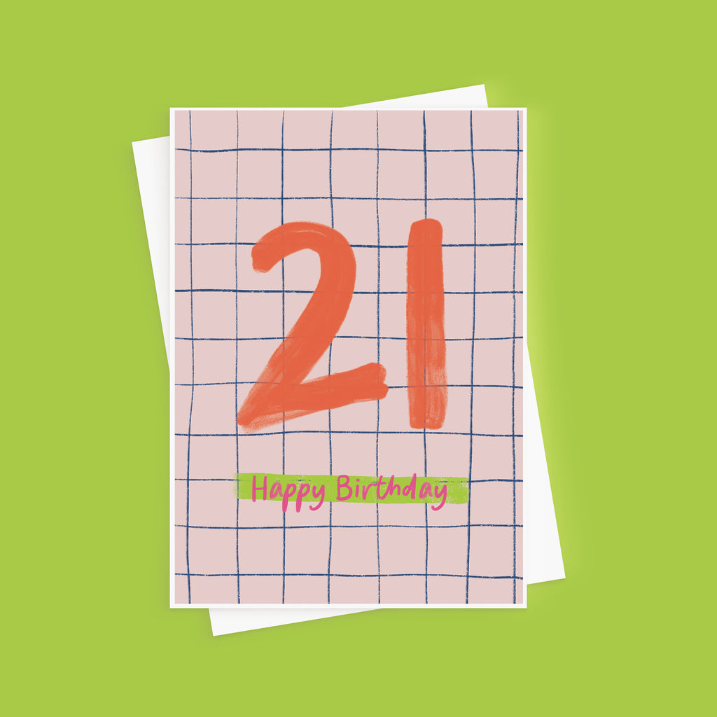 Happy 21st Birthday Card For Milestone Birthday