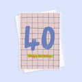40th Birthday Milestone Birthday Card