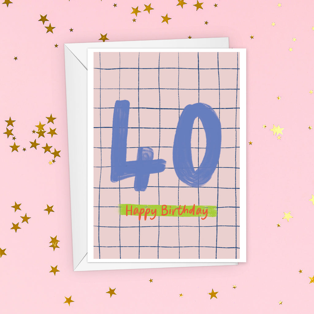 40th Birthday Milestone Birthday Card