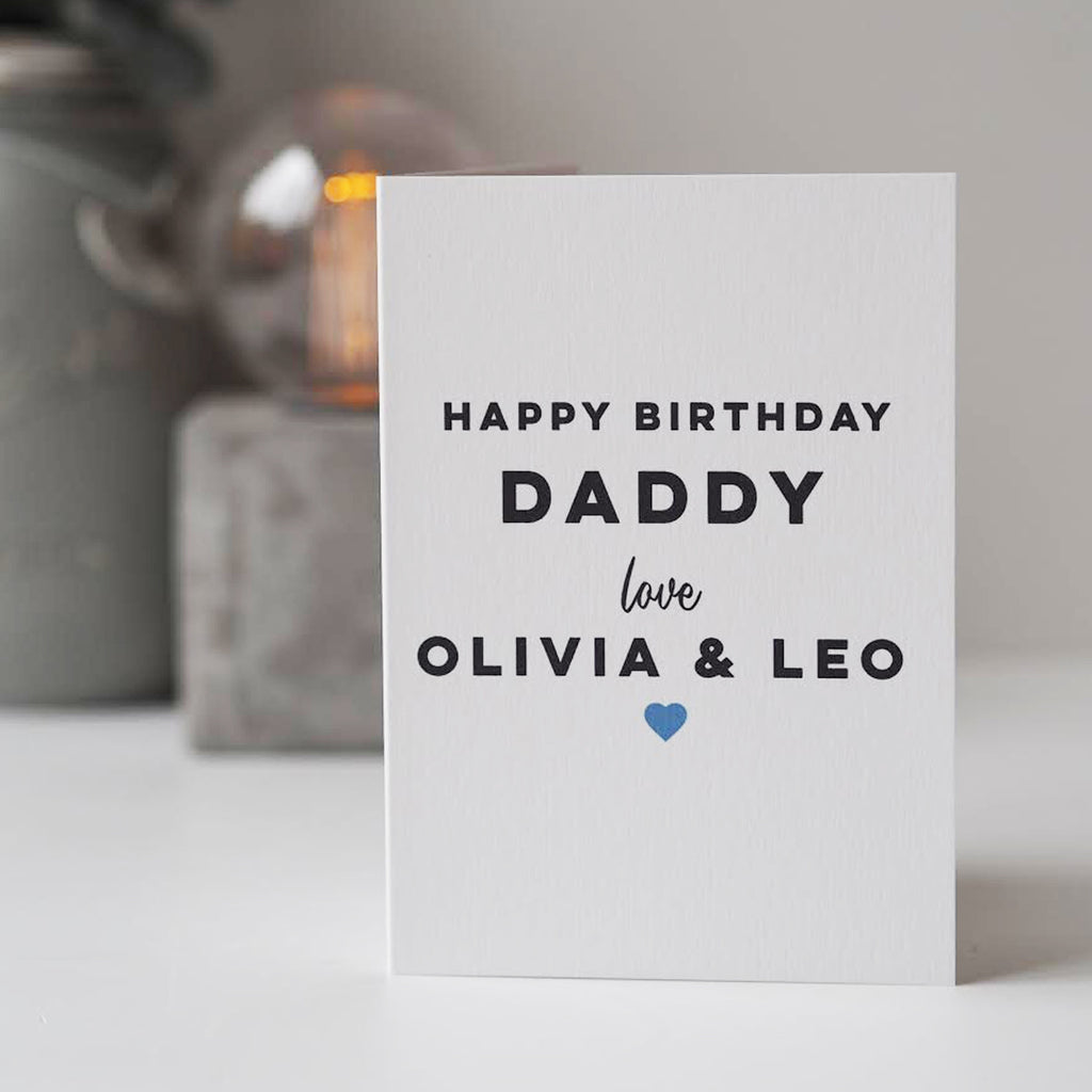 Personalised Happy Birthday Card For Daddy