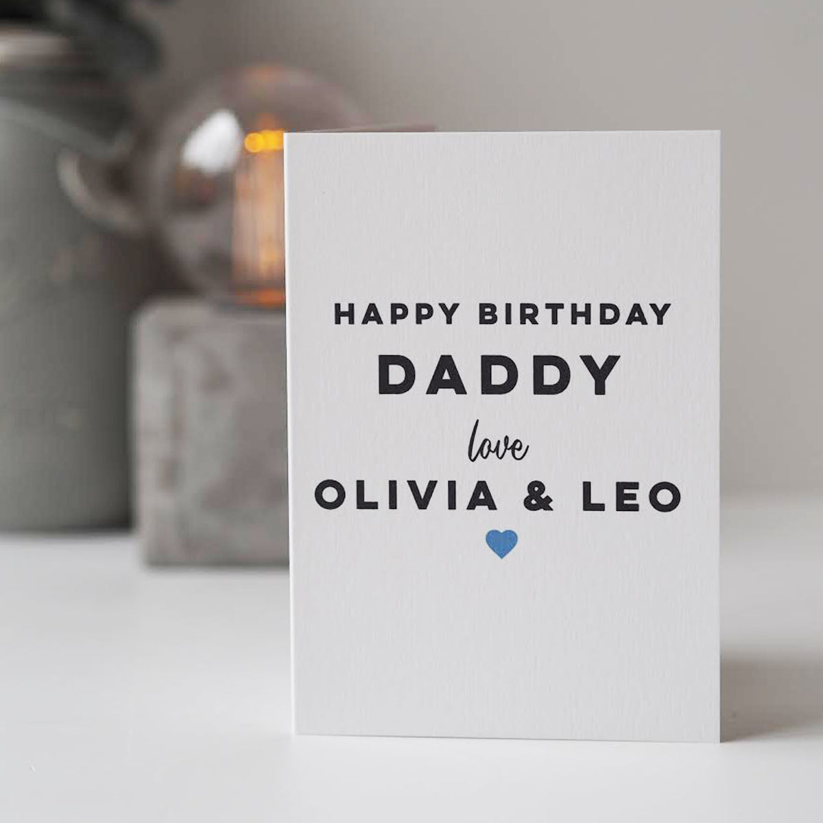 Personalised Happy Birthday Card For Daddy