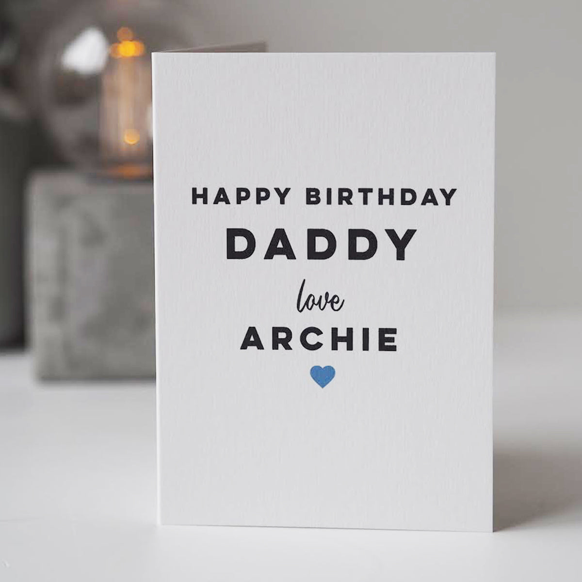 Personalised Happy Birthday Card For Daddy