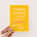 Most Favourite Person Happy Birthday Card