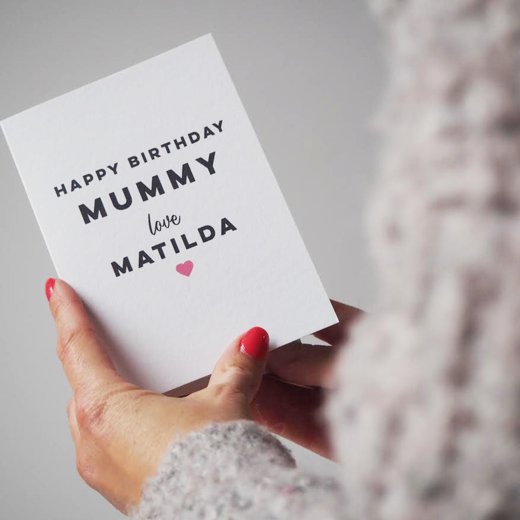 Personalised Happy Birthday Card For Mummy