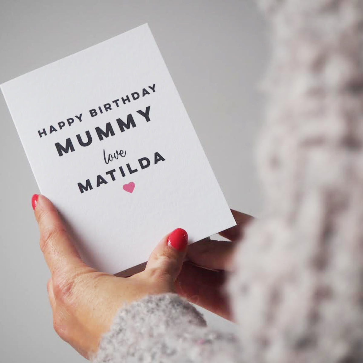Personalised Happy Birthday Card For Mummy