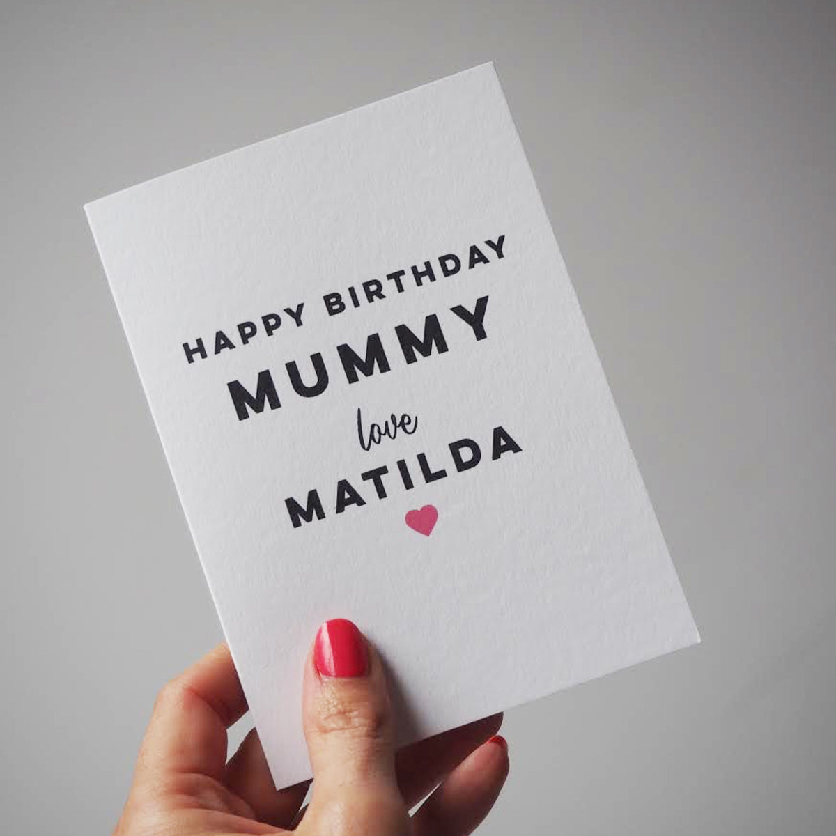 Personalised Happy Birthday Card For Mummy