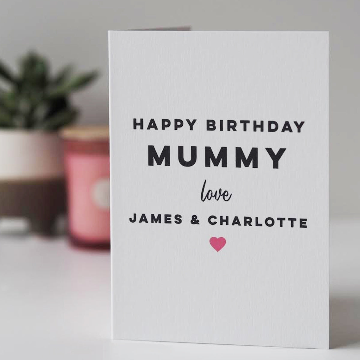 Personalised Happy Birthday Card For Mummy