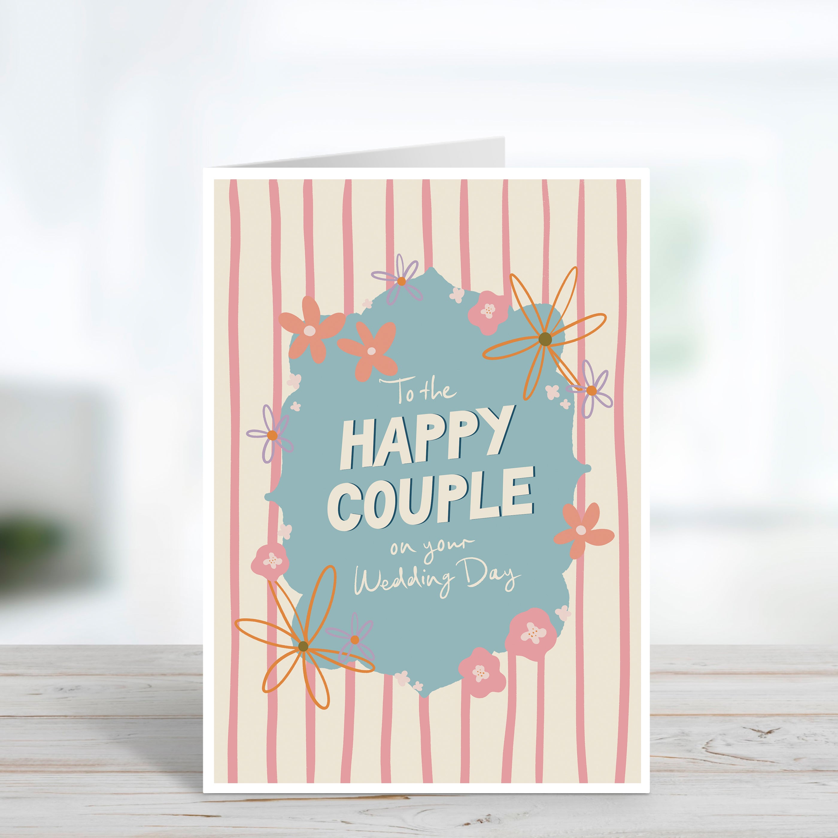 Happy Couple Wedding Day Card