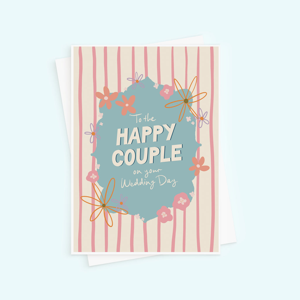 Happy Couple Wedding Day Card