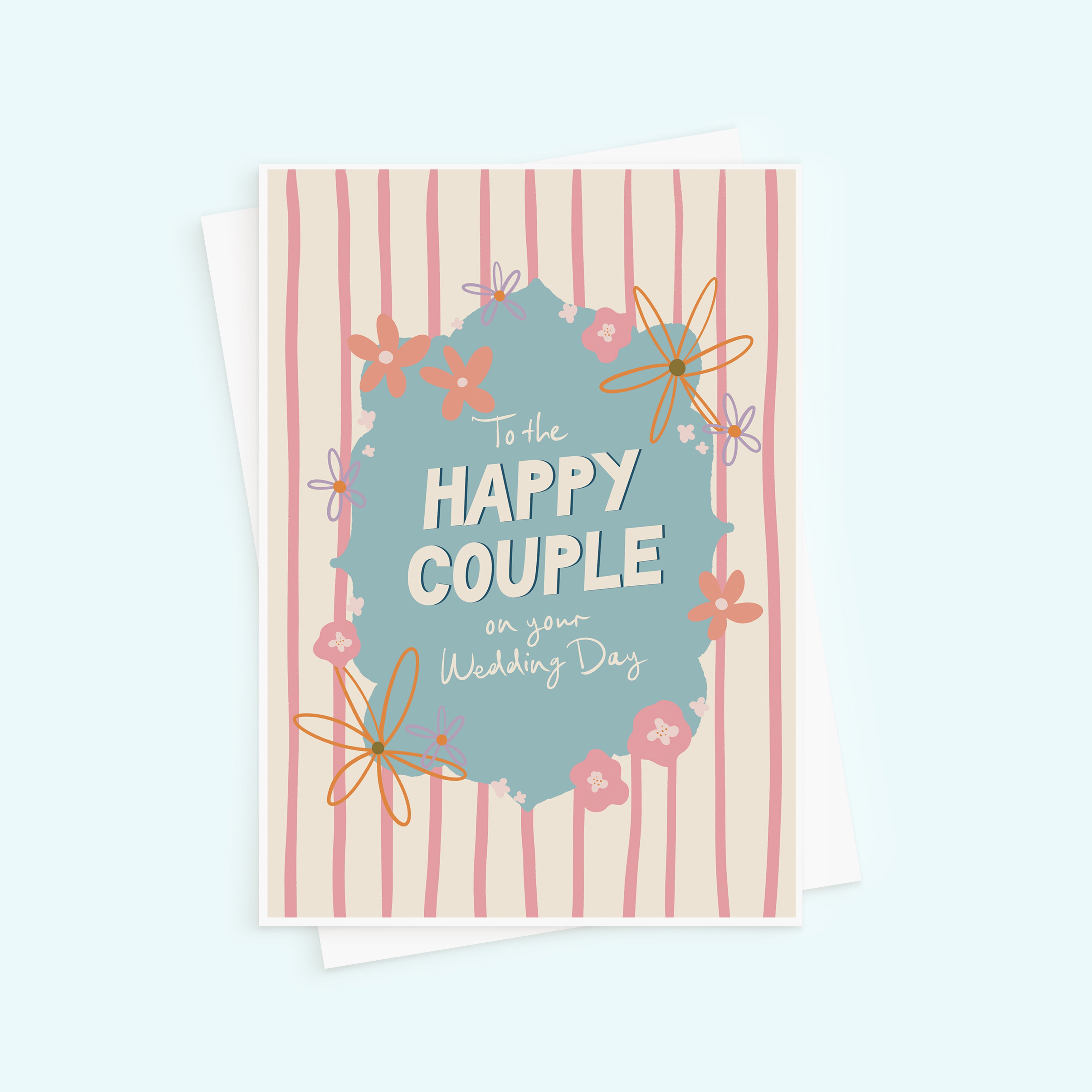 Happy Couple Wedding Day Card