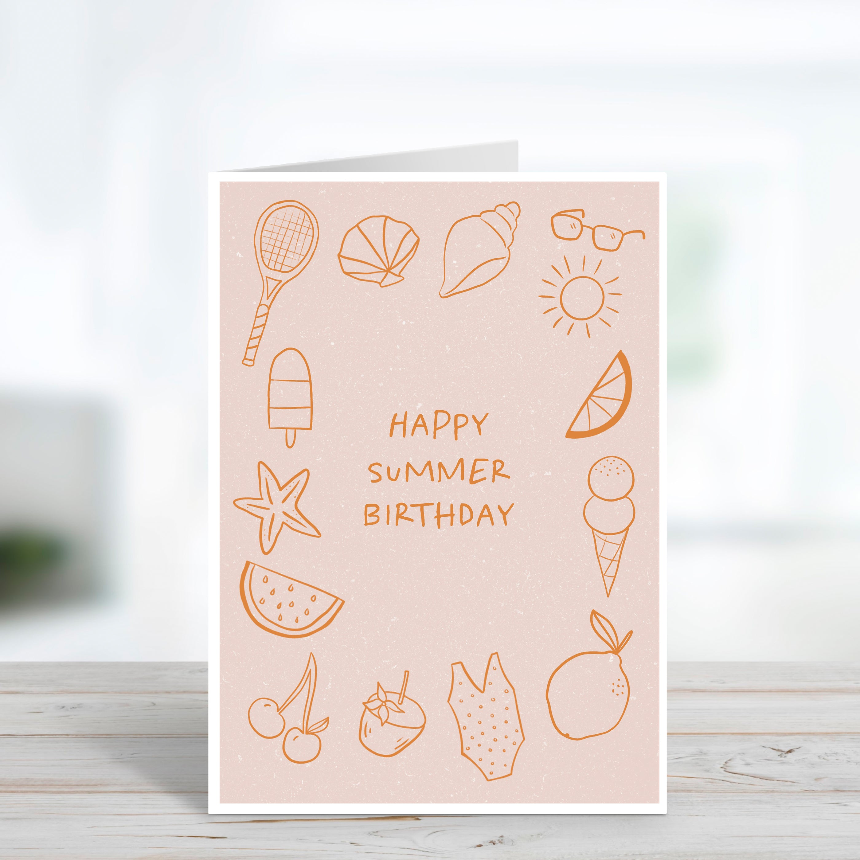 Happy Summer Birthday Card
