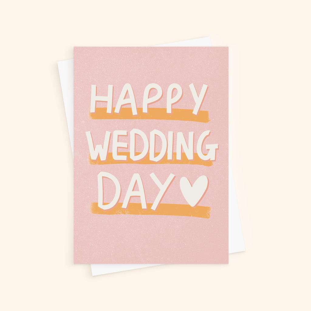 Personalised Happy Wedding Day Card