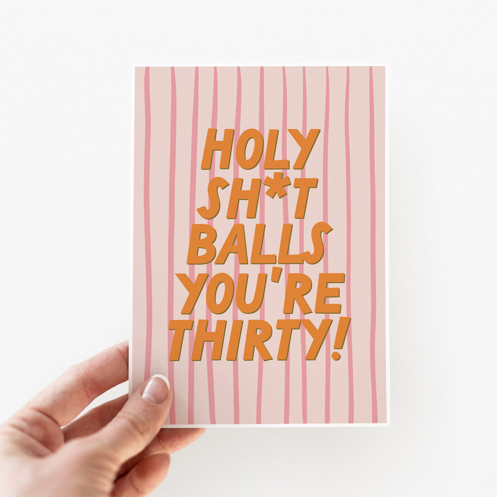 Funny 30th Birthday Card For Her