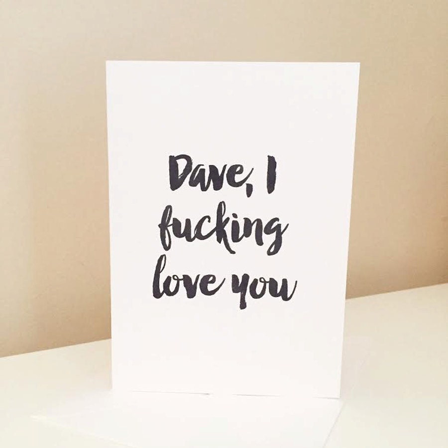 Naughty F*cking Love You Card - Valentine's Card - Anniversary Card - Funny Card - Card for Couples - Naughty Card - Sweary Card