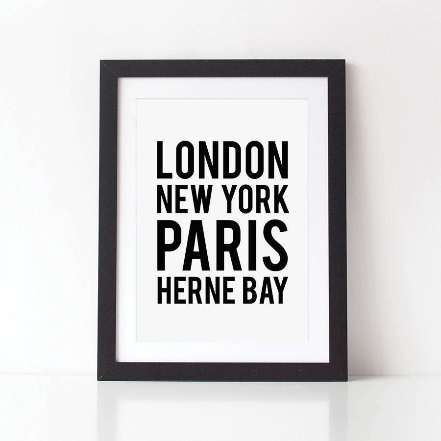Personalised Location Print