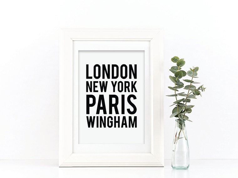 Personalised Location Print
