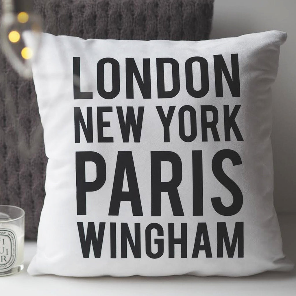 Location Cushion - Personalised Cushion - House Warming Gift - Gift For Couples - Personalized Cushion - Family Gift