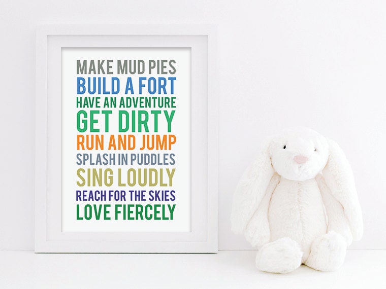 Boys Nursery Subway Print