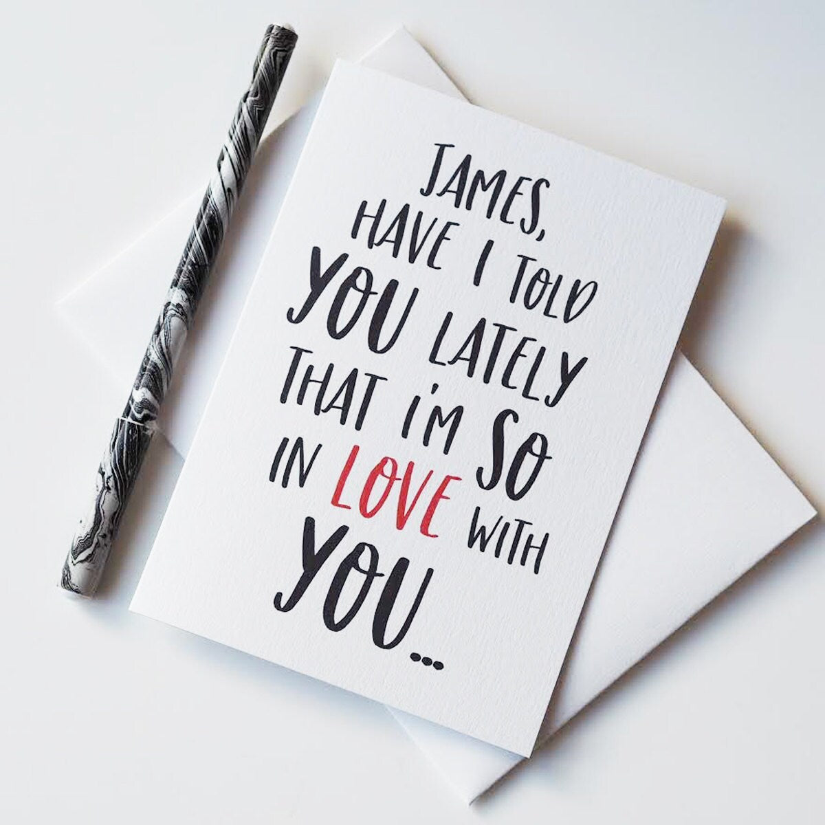 So In Love With You Valentine's Day Card - Personalised Valentine's Card - Romantic Card - Couples Card - Anniversary Card