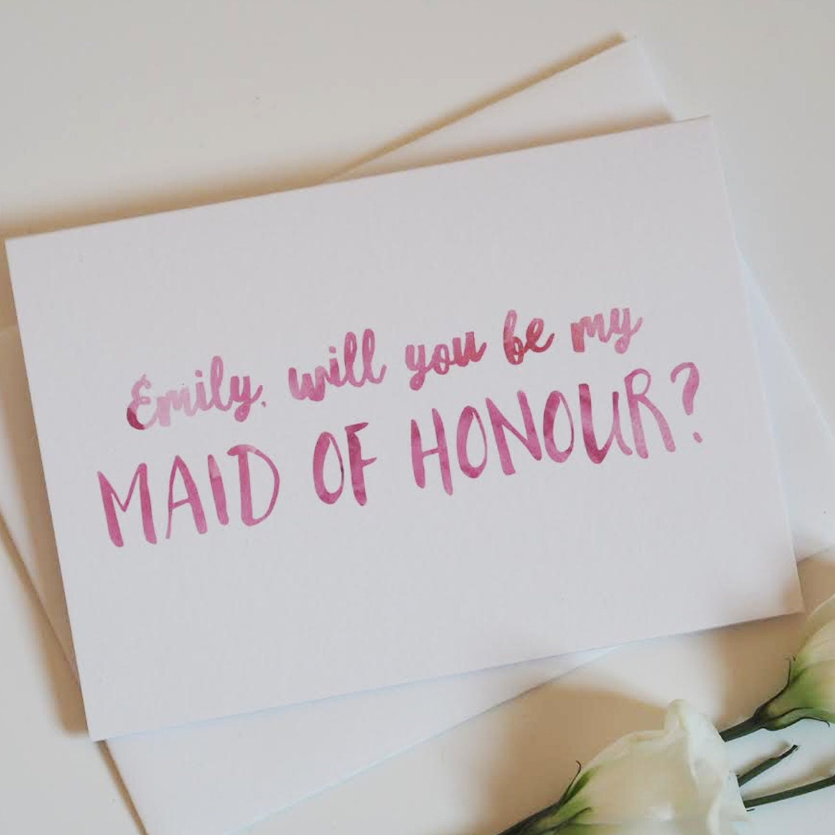 Maid of Honour Card - Be My Maid of Honour Card - Wedding Card - Maid of Honour - Chief Bridesmaid Card