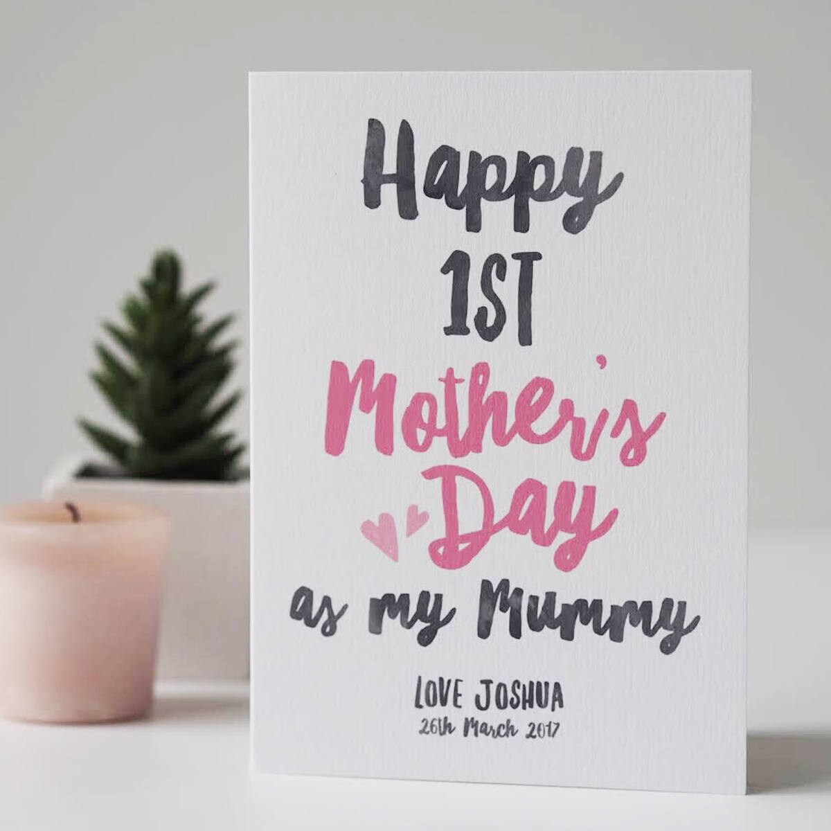 Personalised First Mother's Day Card