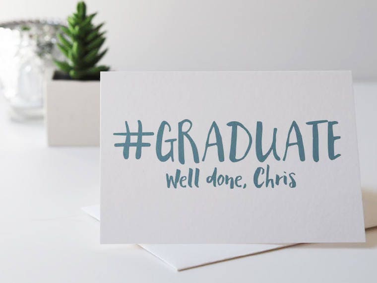 Personalised Graduation Card - Congratulations Card - Graduation Card ...