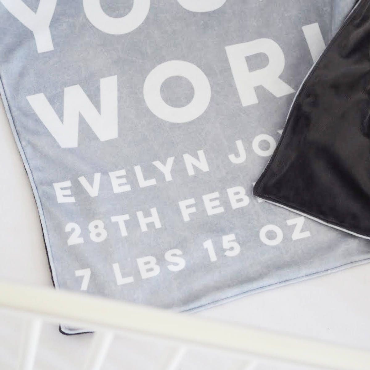 Personalised 'This Is Your World' New Baby Blanket - New Baby Keepsake - Baby Blanket - Personalised New Baby Gift - New Baby Gift