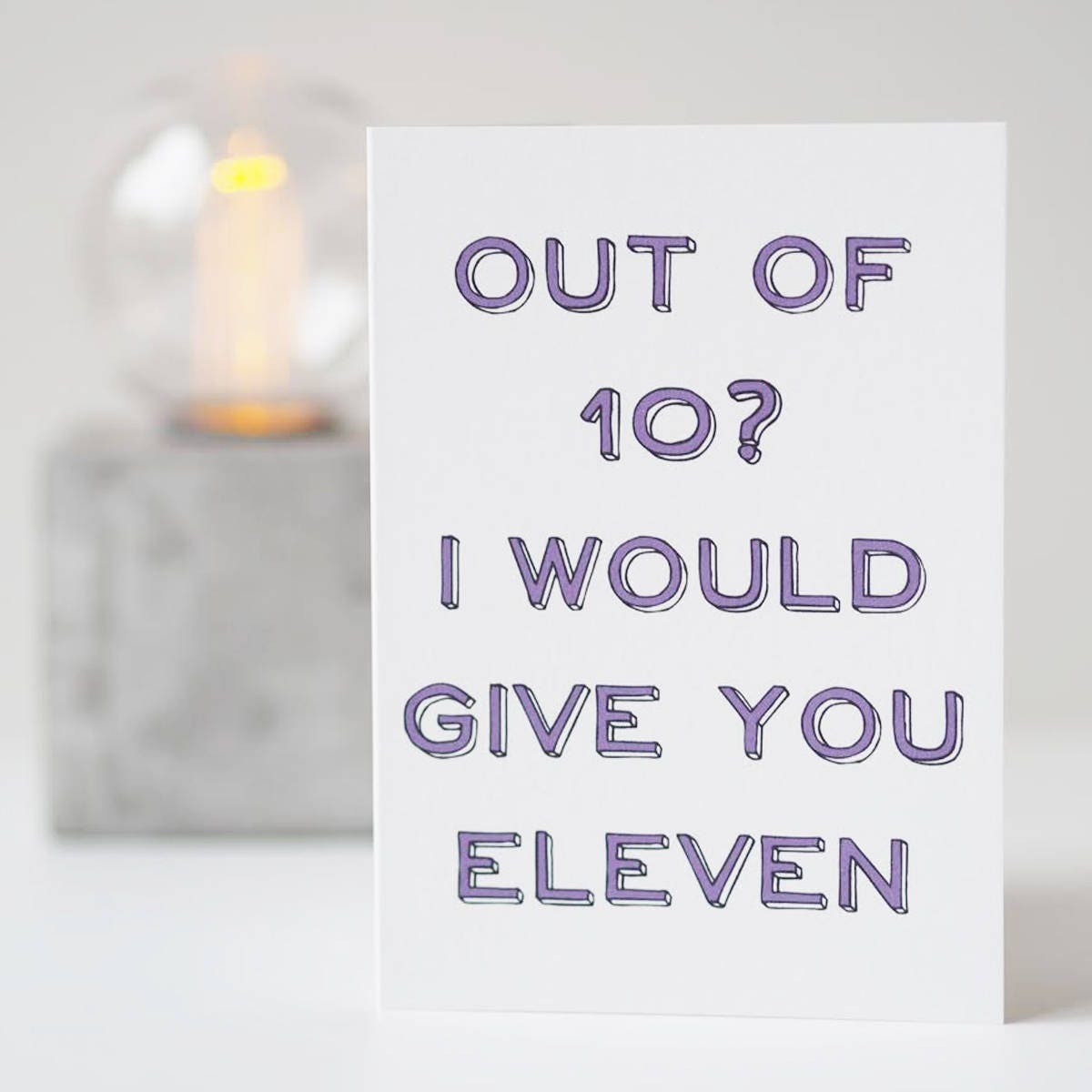 Out of 10 Stranger Things Valentine's Day Card - Funny Valentine's Day Card - Stranger Things Card - Anniversary Card - Valentines Card