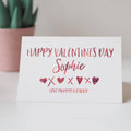 Personalised Children's Valentines Day Card - Valentines Card for Kids - Happy Valentines love Mummy and Daddy - Valentines Card