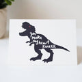 You Make My Heart Roar Dinosaur Valentines Day Card - Anniversary Card - Hand Lettered Card - Dinosaur Card - Valentines Day Card