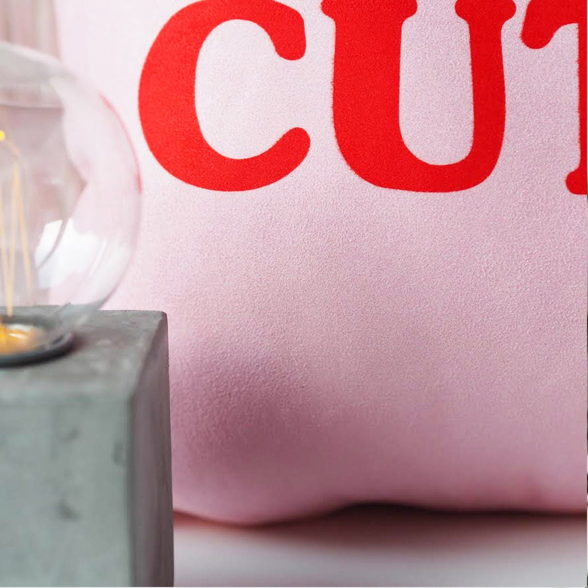 Cute AF Cushion - Cushion Gift For Her - Cute Cushion - Gift for Girlfriend - Oblong Cushion - Girls Cushion - Cute AF