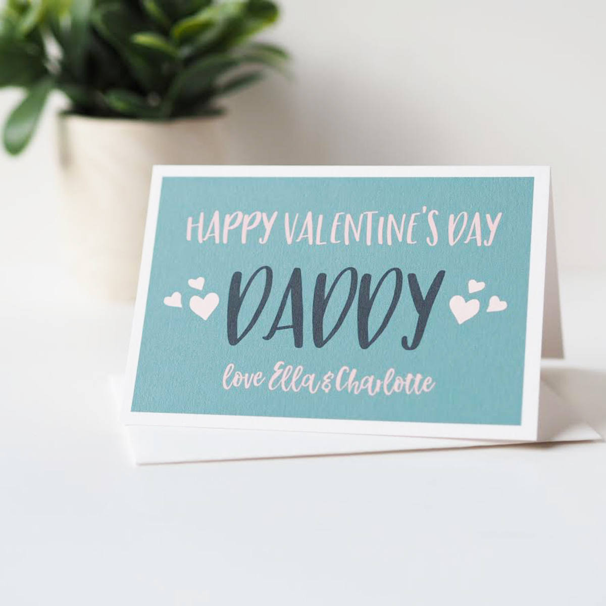 Personalised Valentines Day Card for Daddy- Valentines Card for Dad - Daddy Valentines Day Card - Valentines Card - Personalised Card