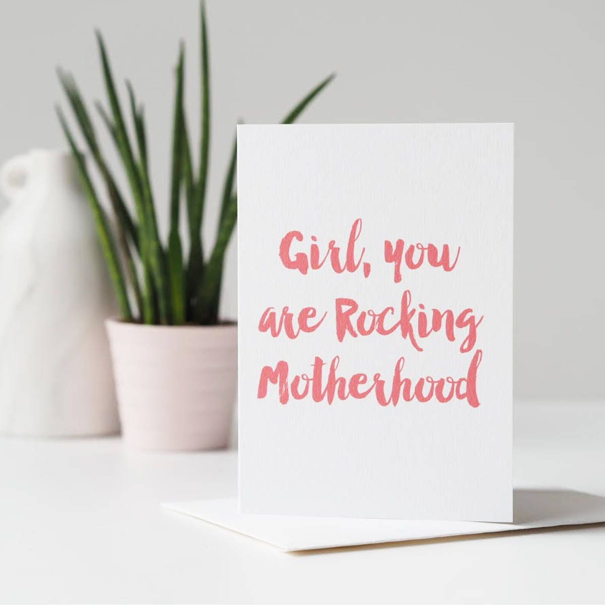 Rocking Motherhood Card For New Mums - Rocking Motherhood - New Mum Card - Mother's Day Card - Card For Mum - Card For New Mum