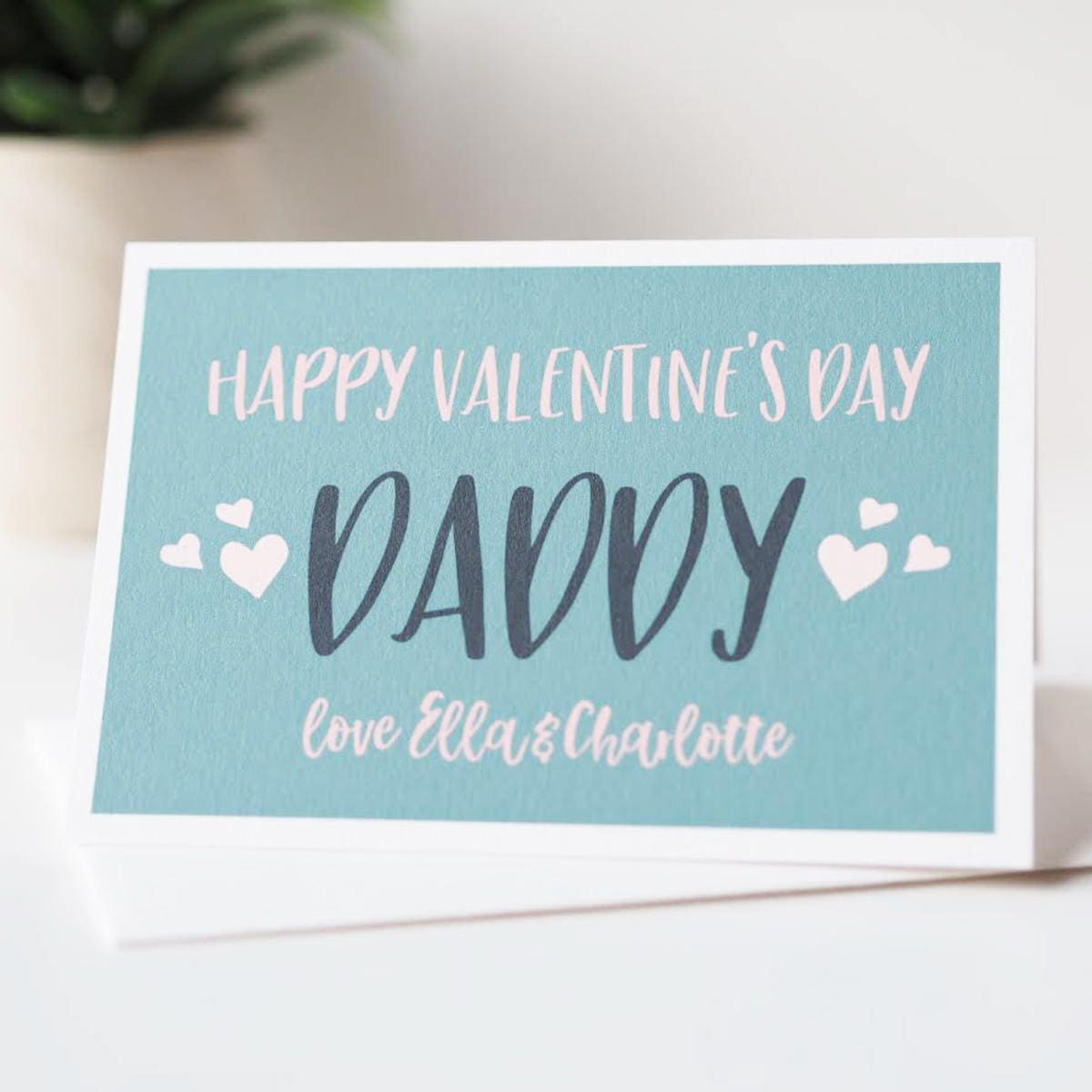 Personalised Valentines Day Card for Daddy- Valentines Card for Dad - Daddy Valentines Day Card - Valentines Card - Personalised Card