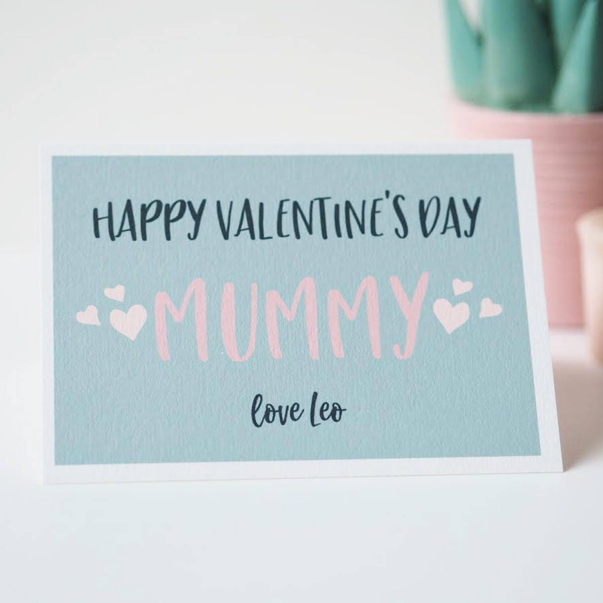 Personalised Valentines Day Card for Mummy- Valentines Card for Mum - Mummy Valentines Day Card - Valentines Card - Personalised Card