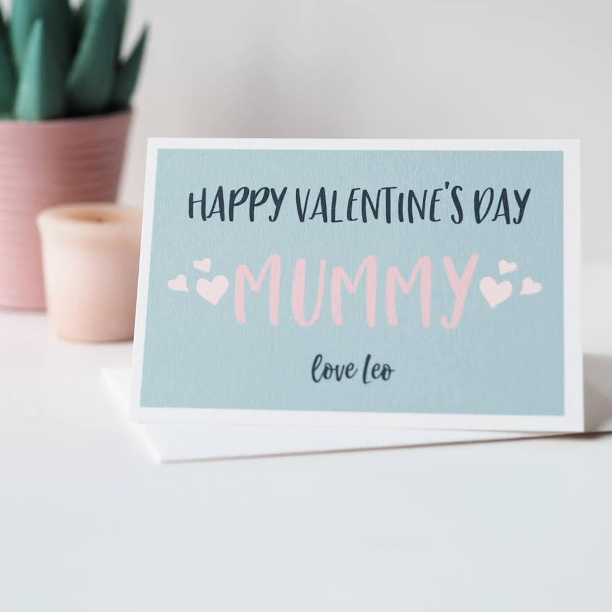 Personalised Valentines Day Card for Mummy- Valentines Card for Mum - Mummy Valentines Day Card - Valentines Card - Personalised Card