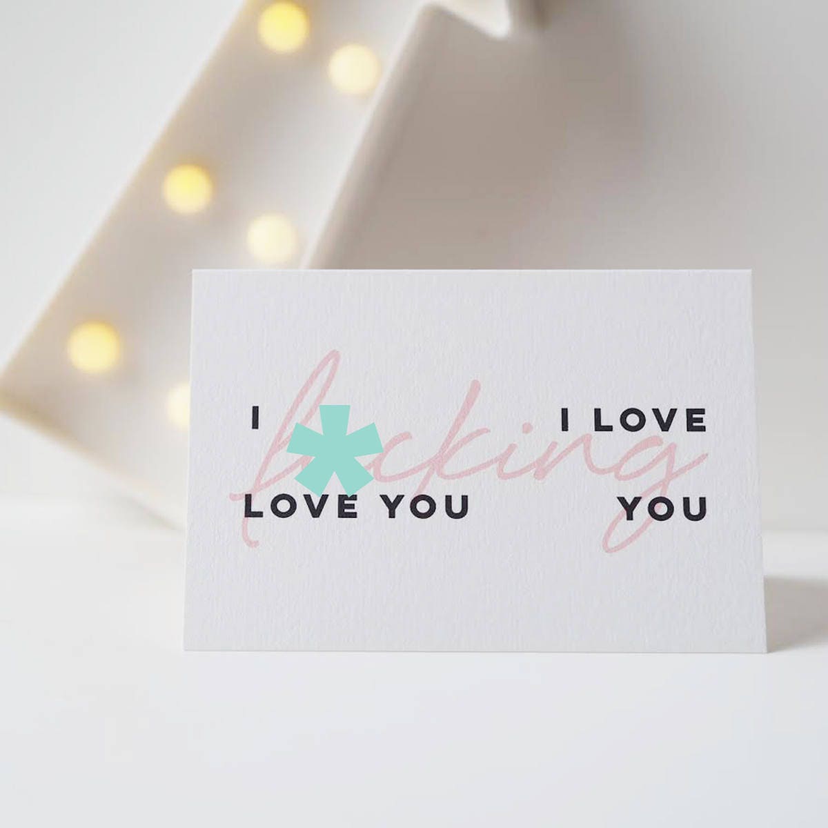 Naughty F*cking Love/Love F*cking You Card - Valentine's Card - Anniversary Card - Funny Card - Naughty Card - Sweary Card