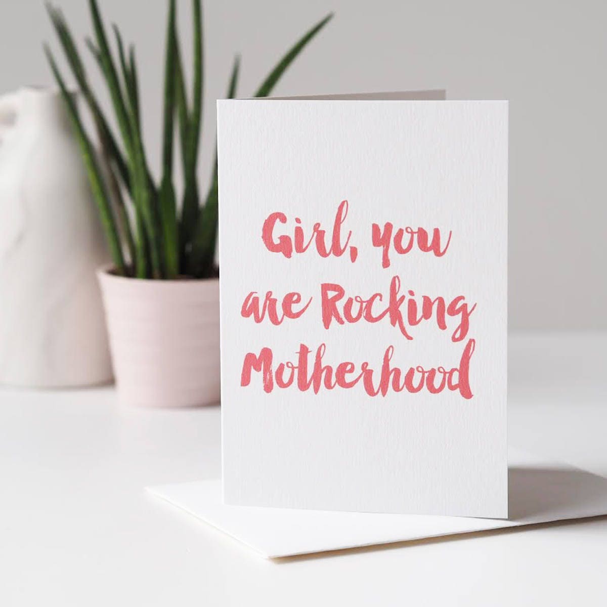 Rocking Motherhood Card For New Mums - Rocking Motherhood - New Mum Card - Mother's Day Card - Card For Mum - Card For New Mum