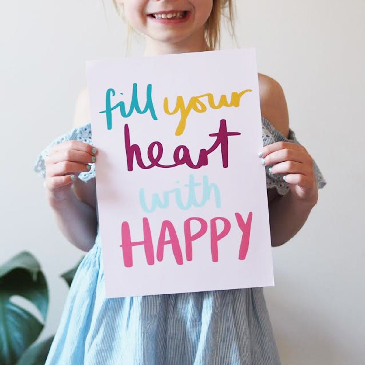 Fill Your Heart With Happy Kids Print