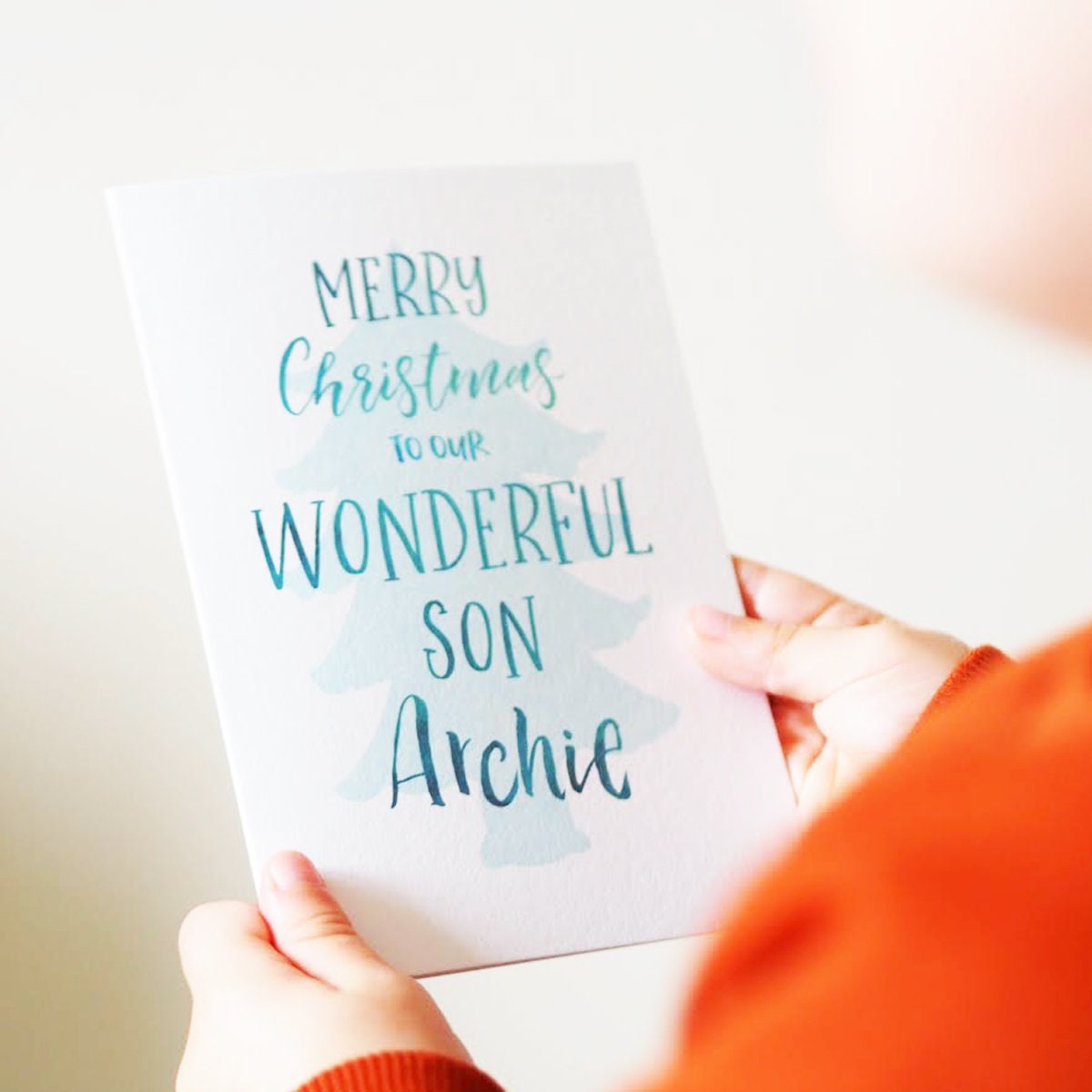 Personalised Wonderful Son Christmas Card - Merry Christmas Son - Son Christmas Card - Children's Christmas Card - Boys Christmas Card