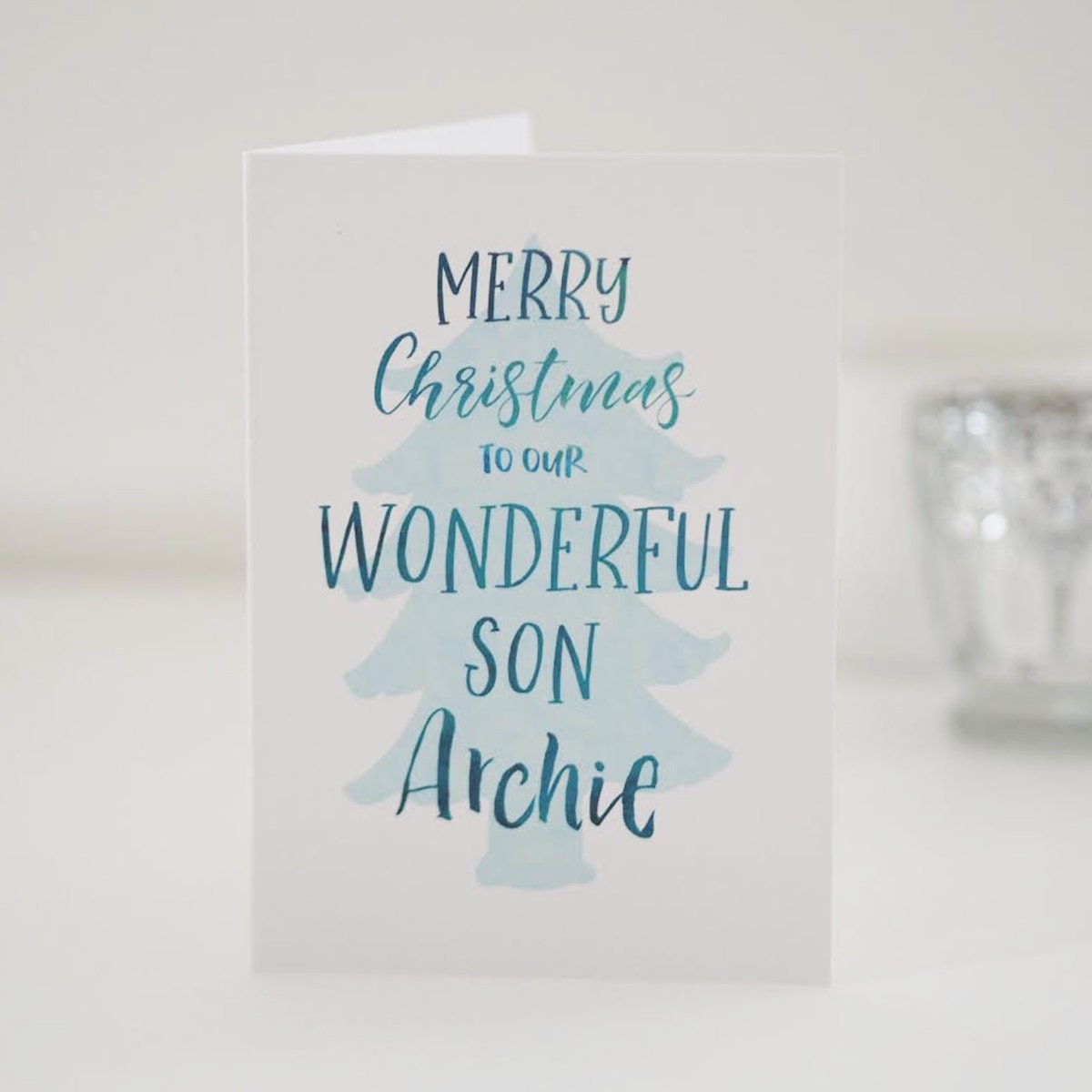 Personalised Wonderful Son Christmas Card - Merry Christmas Son - Son Christmas Card - Children's Christmas Card - Boys Christmas Card