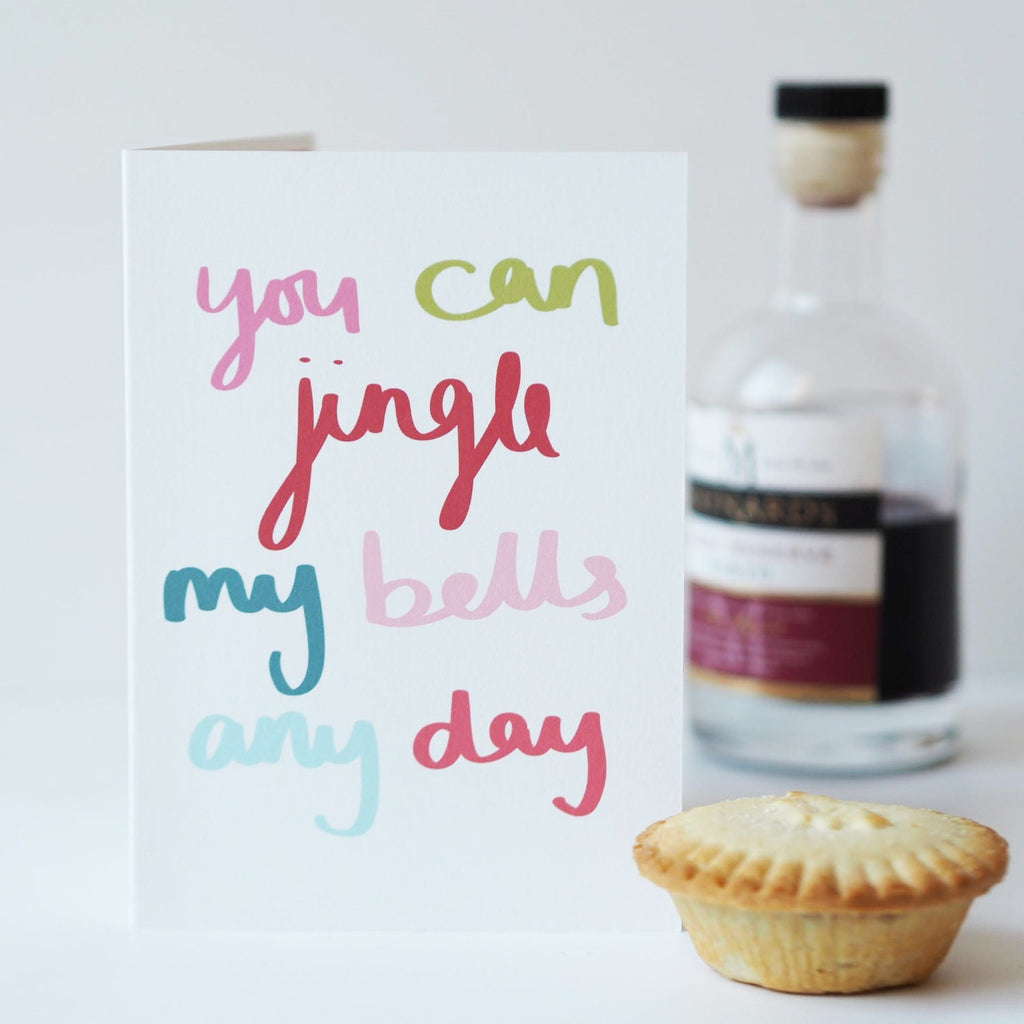 Jingle My Bells - Naughty Christmas Card - Funny Christmas Card - Christmas Card - Rude Christmas Card - Christmas Card for Wife