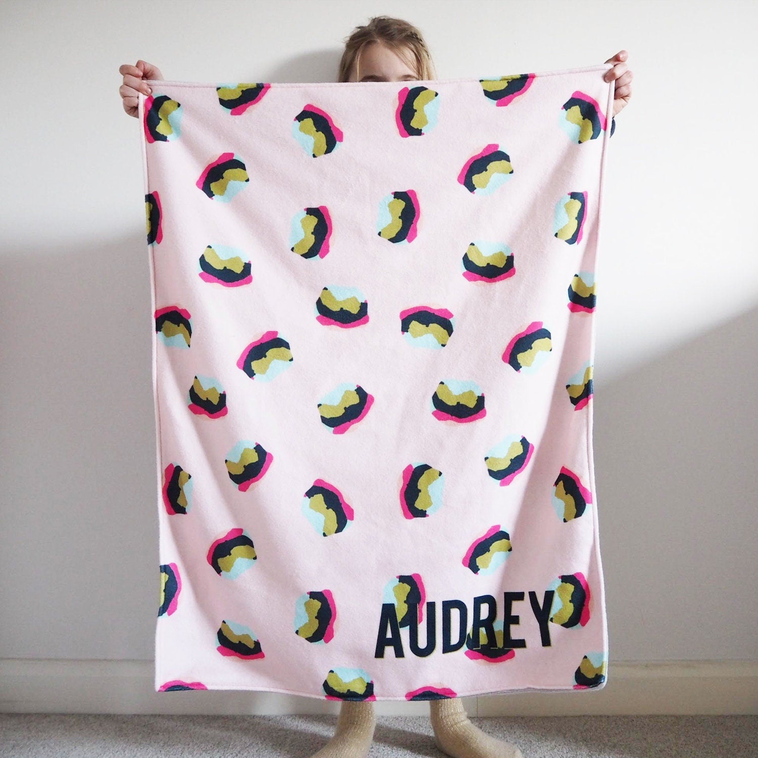 Personalised Name Leopard Print Blanket - Leopard Print Blanket - Personalised Blanket - Snuggly Blanket - Fleece Blanket - Leopard Print