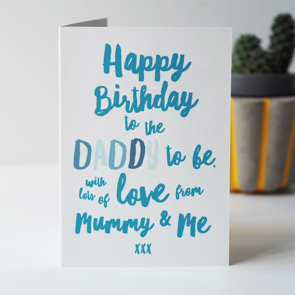 Daddy To Be Birthday Card from Baby Bump