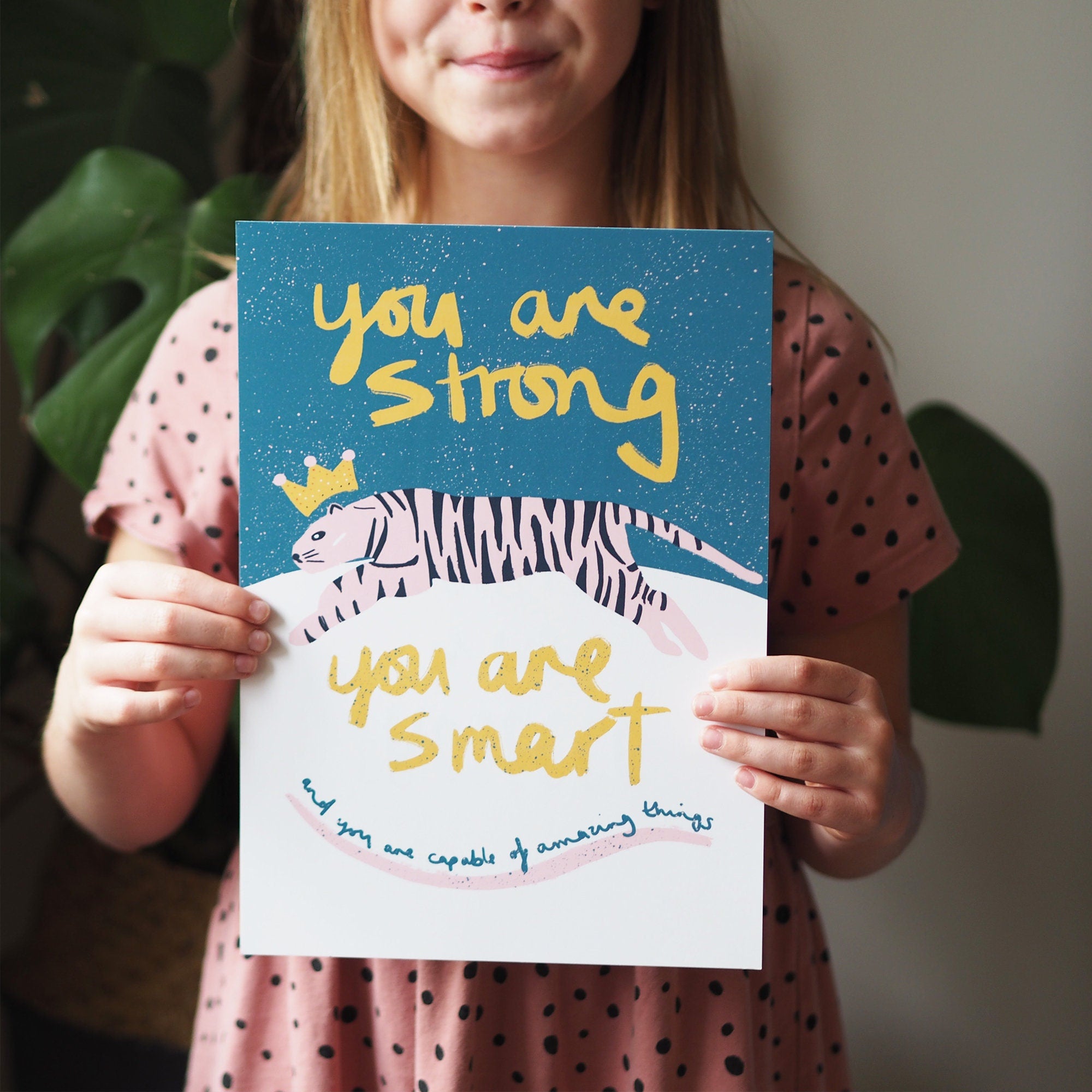 You Are Strong Tiger Art Print