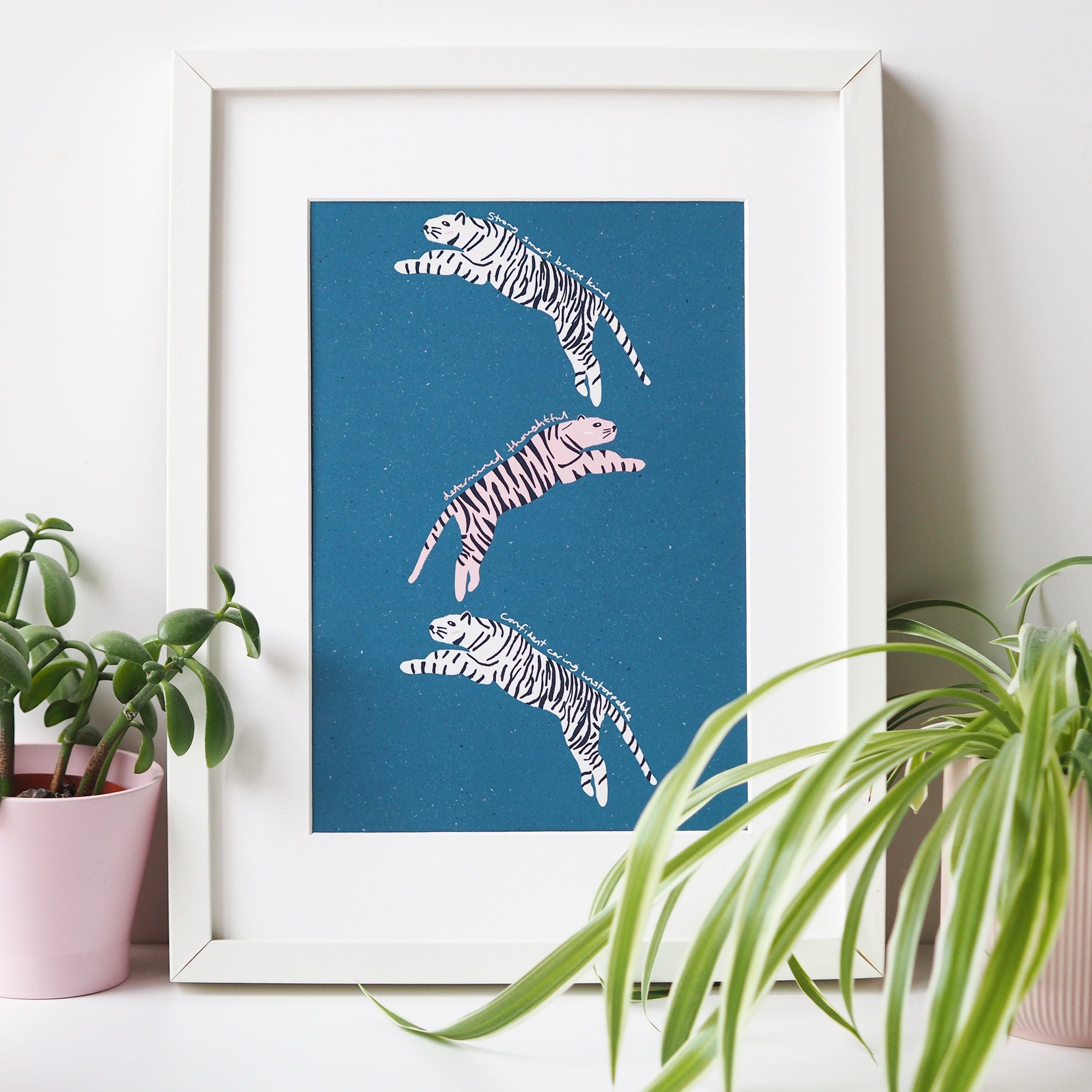 Positivity Tigers Art Print