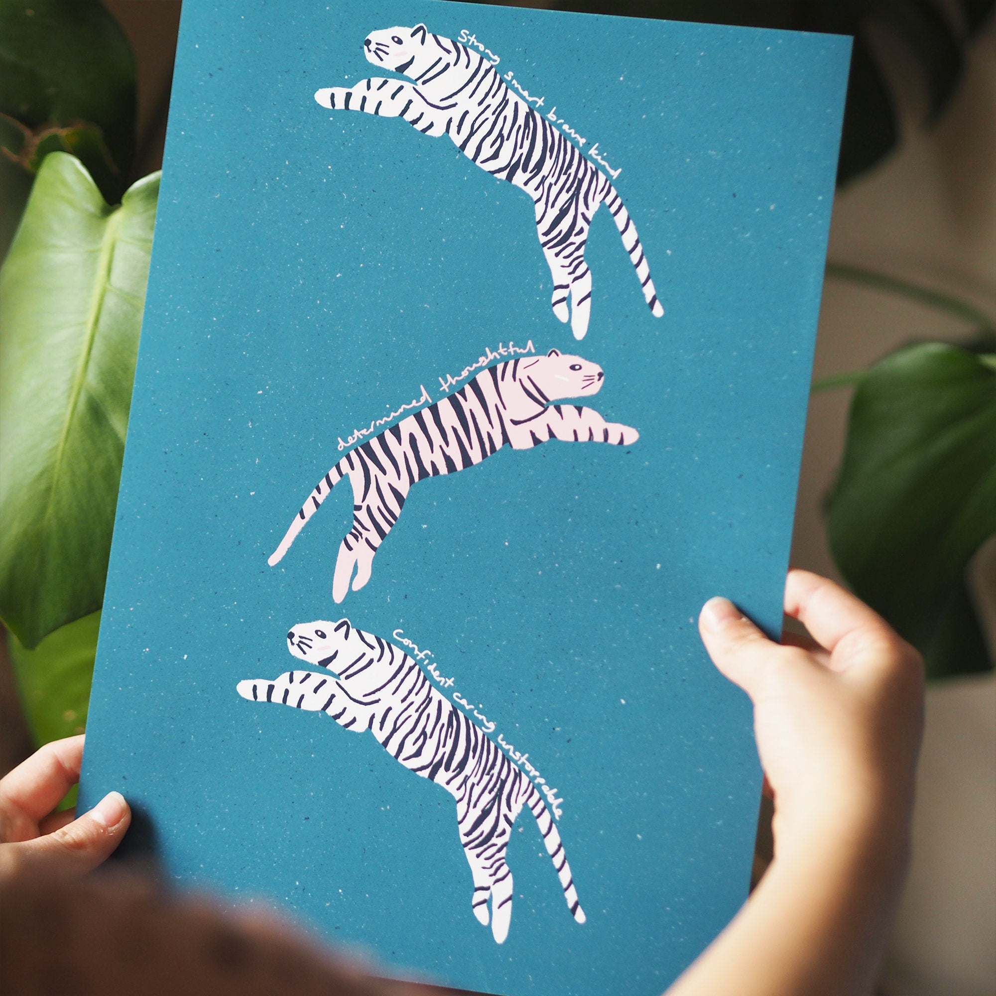 Positivity Tigers Art Print