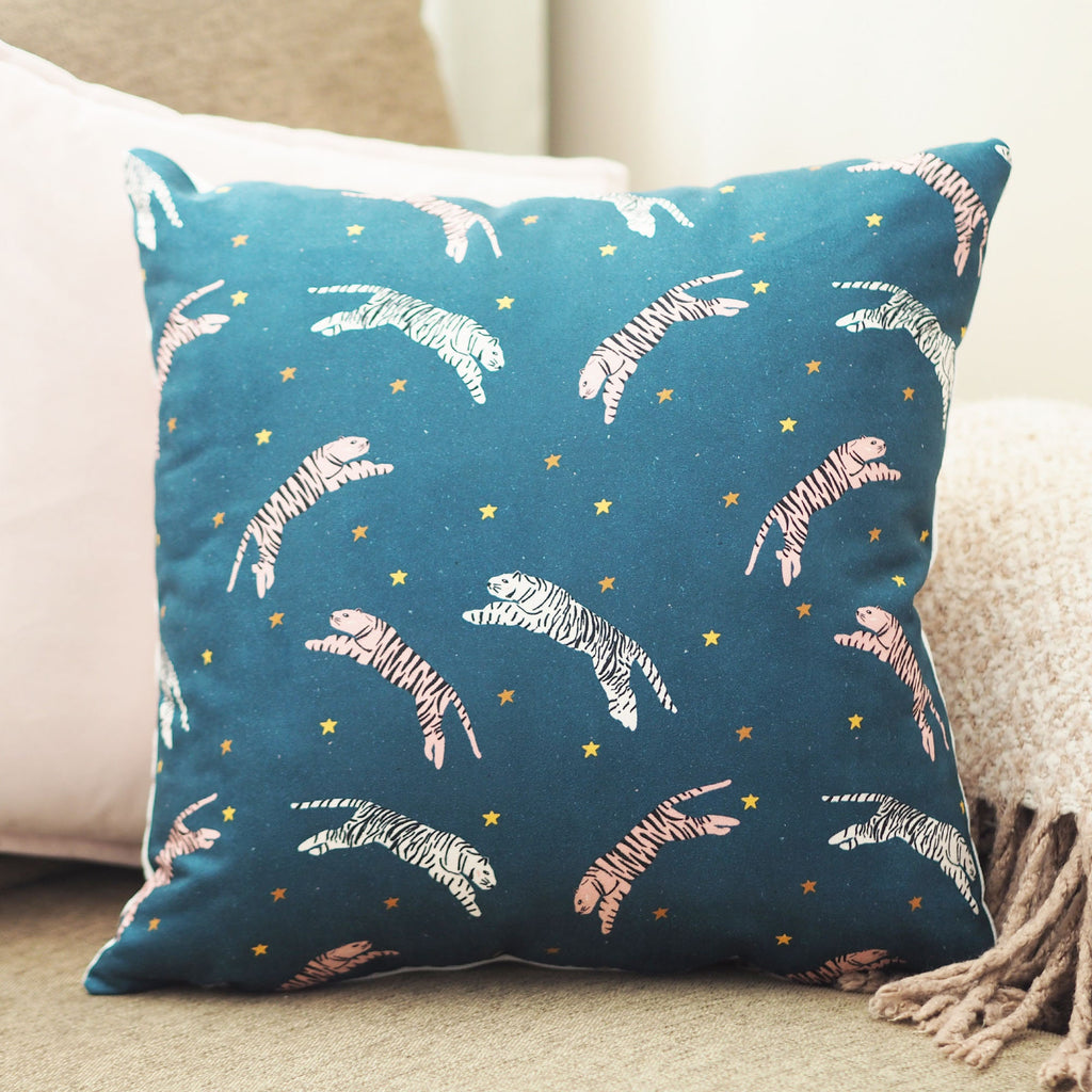 Tigers In The Stars Cushion