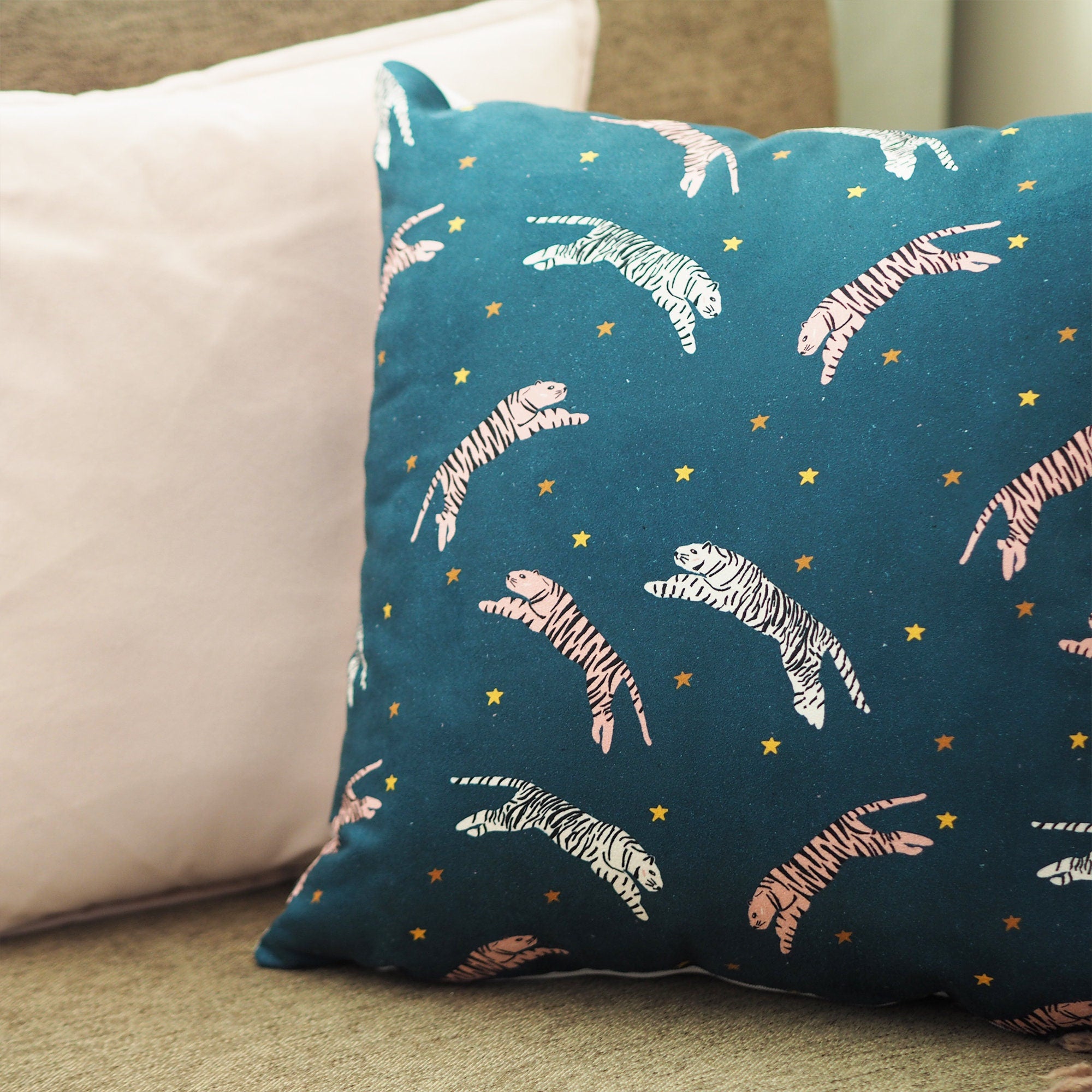Tigers In The Stars Cushion